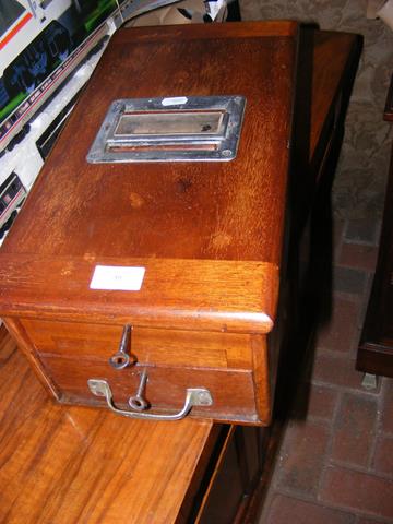 An old antique till with two drawers