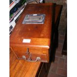 An old antique till with two drawers
