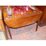 A 19th century mahogany Pembroke table