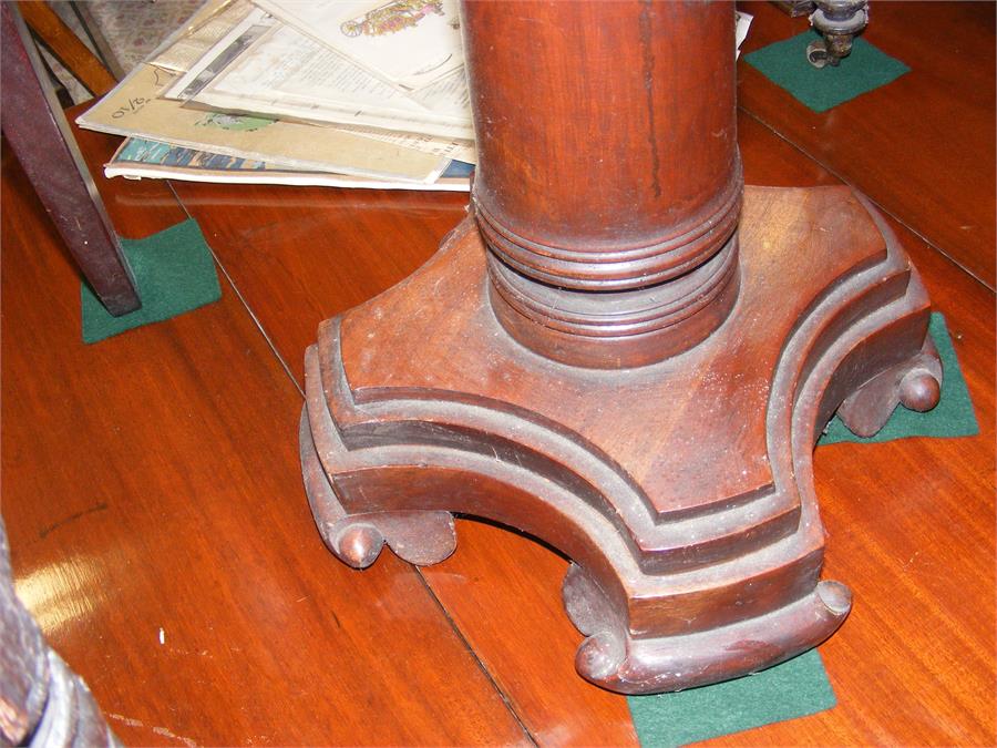 A pair of 19th century carved column torchere stan - Image 3 of 3