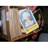A box of approx. 500 greetings, romance and glamou