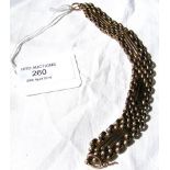 A lady's gold chain link bracelet