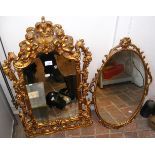 Decorative wall mirror and one other