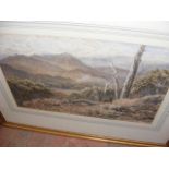 An original watercolour of Australian outback with