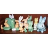 Sylvac Bunnies, bookends