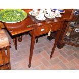 An Edwardian lady's pop-up desk with hinged top