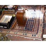 Antique rug with geometric border - 235cm x 145cm