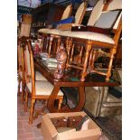 A Large refectory table - 200cm x 84cm - together