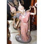 A large Lladro figural group of Thai dancers - 53c