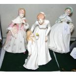 A Royal Doulton figure "Just for You", together wi