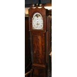 A 19th century eight day Grandfather clock with ma