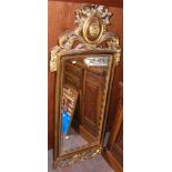 Decorative antique style gilt framed wall mirror