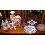 Selection of oriental ceramic ware, including vase