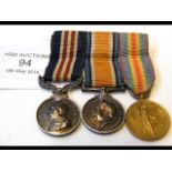 A George V miniature Military Medal, with First Wo