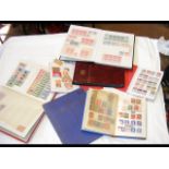 Seven albums containing collectable stamps - GB an