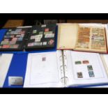 A stamp album with early Belgium stamps, together