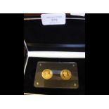 "House of Tudor Father & Son 2014 Gold Sovereign Set"