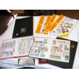 Four stamp albums relating to GB and other, togeth