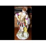 Antique ceramic figure of Roman Soldier - 19cm hig