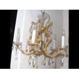 Decorative five branch chandelier