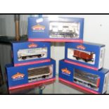 Five boxed Bachmann Wagons, including Steel Carrie