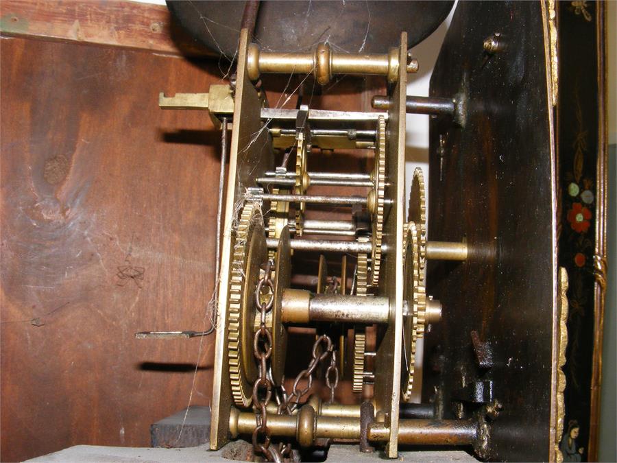 An 18th century thirty hour long case clock by Hel - Image 8 of 9