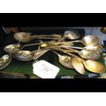 Selection of silver teaspoons