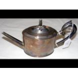 A 14cm high silver teapot