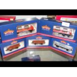 Five boxed Bachmann Wagons, including Steel Carrie