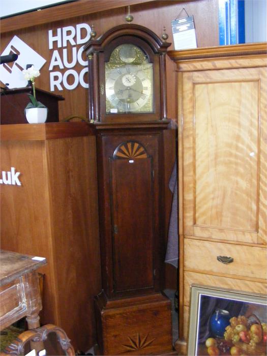 A Georgian eight day Grandfather clock by Thomas S - Image 4 of 4