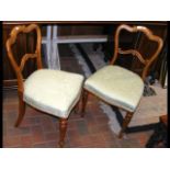 Pair of antique side chairs