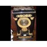 Victorian portico clock - 49cm high