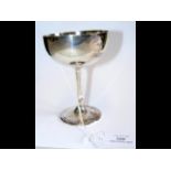A 11.5cm high silver champagne cup