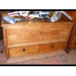 Antique continental coffer with drawers below - 13