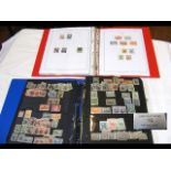 Six albums containing stamps relating to the Balkans, Turkey,