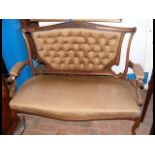 Edwardian drawing room settee