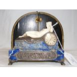 A fine quality early 20th century clock with lapis