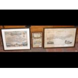 Antique map of the coastline of Sussex, together w