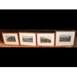 A set of four Isle of Wight engravings, including