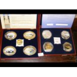 A "75th Anniversary of World War II" coin set and on