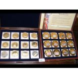 Complete commemorative coin set for "British Bankno