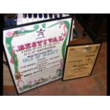 A Bestival advertising poster, together with a Bob