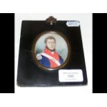 Antique miniature of Army Officer - 7cm