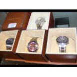 Four new gents' wrist watches, including Jacques F