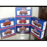 Seven boxed Bachmann Wagons