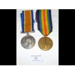 Two First World War medals to Private G De Lucca -