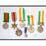 Selection of war medals - Indian and other