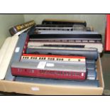 Selection of unboxed model railway carriages