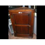 Antique oak corner cupboard