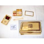 An ivory gold and enamel lady's compact (for resto